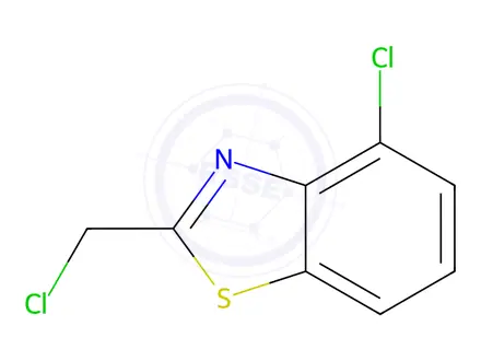 Chemical structure of Benzothiazole, 4-chloro-2-(chloromethyl)-(9CI)