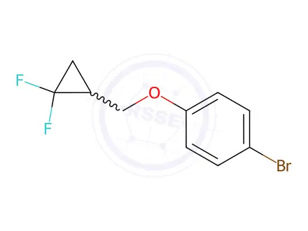 Chemical structure of 1-Bromo-4-((2,2-difluorocyclopropyl)methoxy)benzene