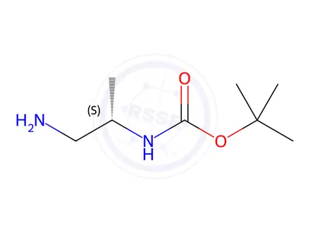Chemical structure of (S)-N2-Boc-propane-1,2-diamine Hydrochloride