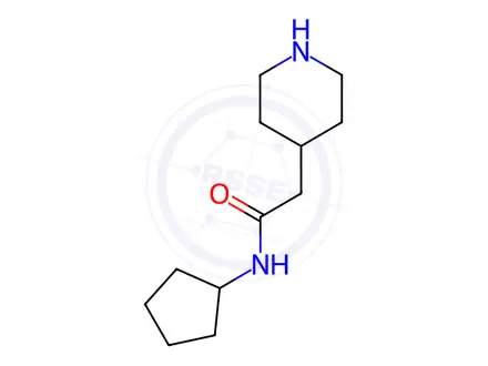 Chemical structure of n-Cyclopentyl-2-(piperidin-4-yl)acetamide