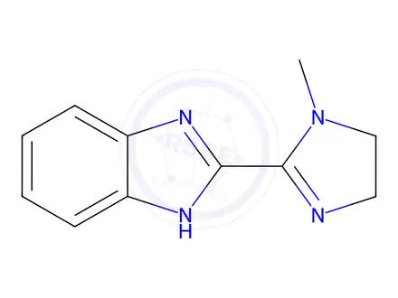 Chemical structure of Benzimidazole, 2-(1-methyl-2-imidazolin-2-yl)-(8CI)