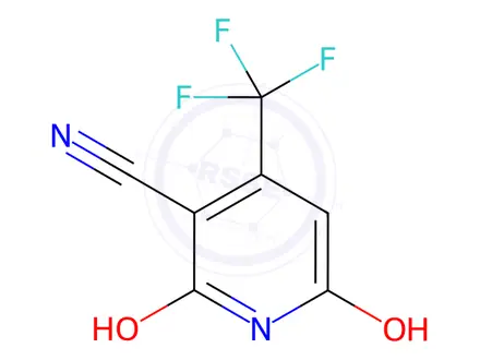 Chemical structure of 2,6-Dihydroxy-4-(trifluoromethyl)nicotinonitrile