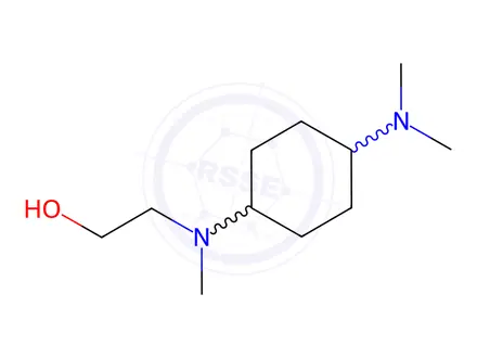 Chemical structure of 2-((4-(Dimethylamino)cyclohexyl)(methyl)amino)ethanol