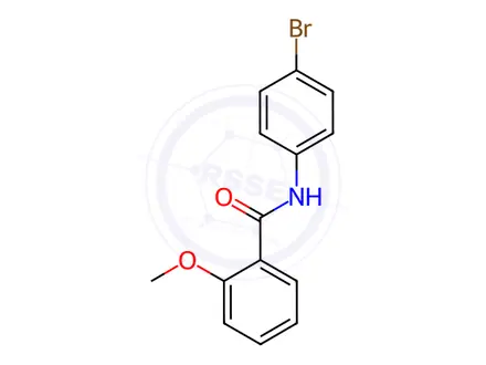 Chemical structure of N-(4-bromophenyl)-2-methoxybenzamide