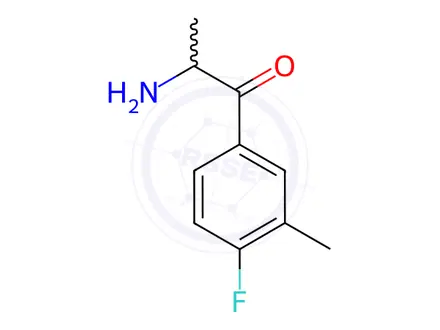 Chemical structure of 2-Amino-1-(4-fluoro-3-methylphenyl)propan-1-one