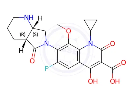 Chemical structure of Moxifloxacin Impurity 56