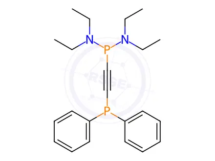 Chemical structure of Bis(diethylamino)[(diphenylphosphino)ethynyl]phosphine
