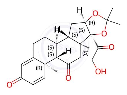 Chemical structure of Desonide Impurity 12