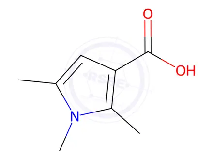 Chemical structure of 1,2,5-Trimethyl-1H-pyrrole-3-carboxylic Acid