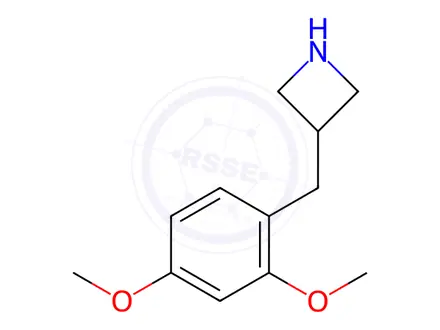 Chemical structure of Azetidine, 3-[(2,4-dimethoxyphenyl)methyl]-