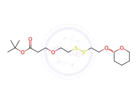 Chemical structure of THP-SS-PEG1-Boc