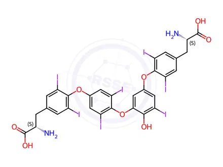 Chemical structure of Liothyronine Impurity 8