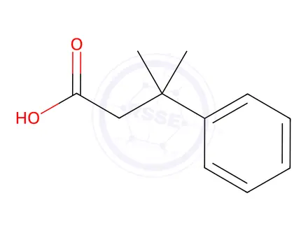 Chemical structure of 3-Methyl-3-phenylbutanoic acid