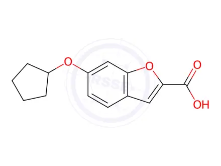 Chemical structure of 6-(Cyclopentyloxy)benzofuran-2-carboxylic acid