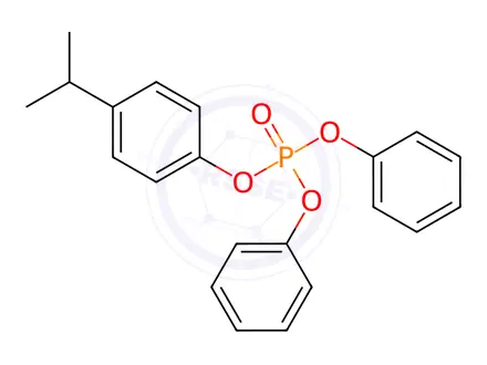 Chemical structure of 4-Isopropylphenyl Diphenyl Phosphate