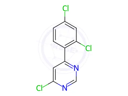 Chemical structure of 4-Chloro-6-(2,4-dichlorophenyl)pyrimidine