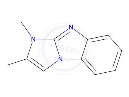 Chemical structure of 1H-Imidazo[1,2-a]benzimidazole,1,2-dimethyl-(9CI)