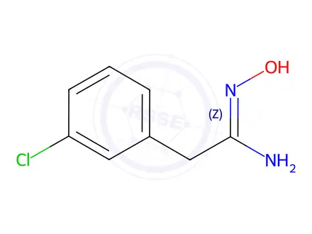 Chemical structure of (Z)-2-(3-Chlorophenyl)-N'-hydroxyacetimidamide