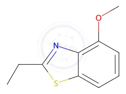 Chemical structure of Benzothiazole, 2-ethyl-4-methoxy-(9CI)