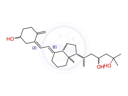 Chemical structure of 23,25-Dihydroxy Vitamin D3