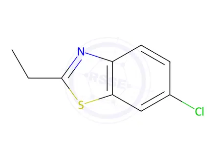 Chemical structure of Benzothiazole, 6-chloro-2-ethyl-(8CI,9CI)
