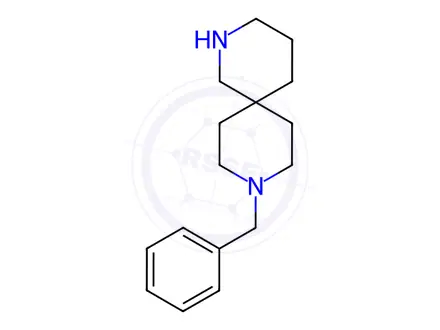 Chemical structure of 9-Benzyl-2,9-diazaspiro[5.5]undecane dihydrochloride