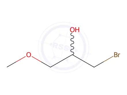 Chemical structure of 1-Bromo-3-methoxypropan-2-ol