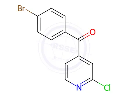 Chemical structure of (4-Bromophenyl)(2-chloropyridin-4-yl)methanone