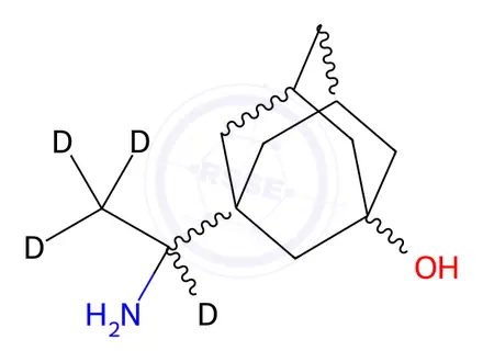 Chemical structure of 3-Hydroxy Rimantadine-d4