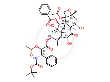 Chemical structure of Docetaxel