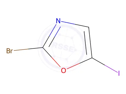 Chemical structure of Oxazole, 2-bromo-5-iodo-