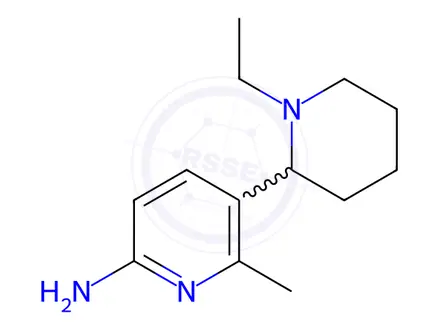 Chemical structure of 5-(1-Ethylpiperidin-2-yl)-6-methylpyridin-2-amine