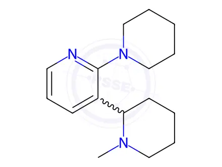 Chemical structure of 3-(1-Methylpiperidin-2-yl)-2-(piperidin-1-yl)pyridine