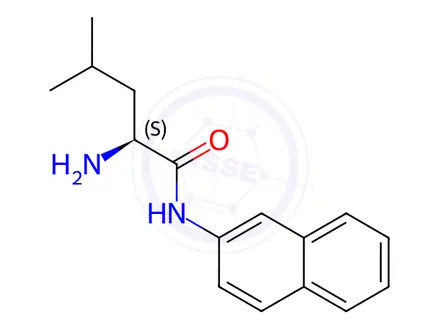 Chemical structure of L-Leucine-ß-naphthylamide