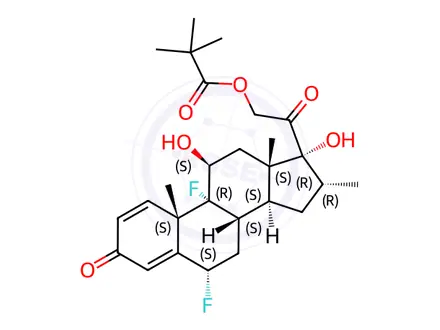 Chemical structure of Flumethasone Impurity 13(Flumethasone 21-Pivalate)
