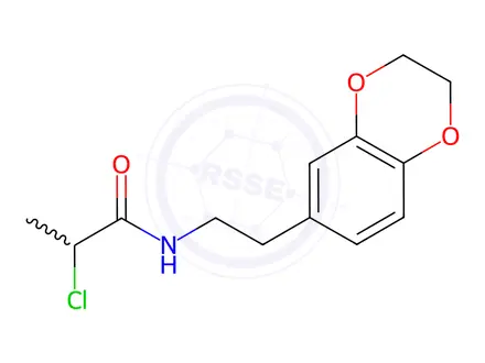 Chemical structure of 2-chloro-N-[2-(2,3-dihydro-1,4-benzodioxin-6-yl)ethyl]propanamide