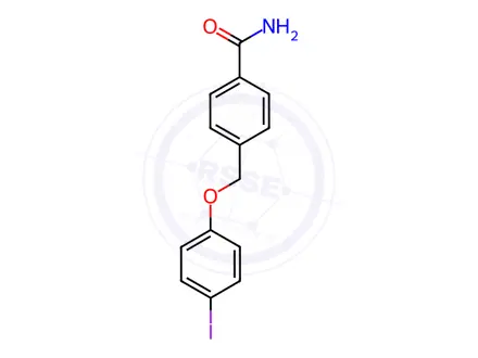 Chemical structure of 4-((4-Iodophenoxy)methyl)benzamide