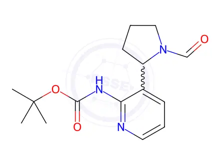 Chemical structure of tert-Butyl (3-(1-formylpyrrolidin-2-yl)pyridin-2-yl)carbamate