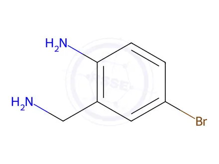 Chemical structure of 2-(Aminomethyl)-4-bromoaniline hydrochloride