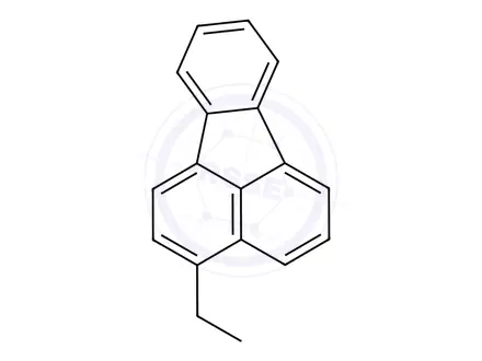 Chemical structure of 3-Ethylfluoranthene