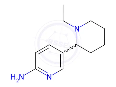 Chemical structure of 5-(1-Ethylpiperidin-2-yl)pyridin-2-amine