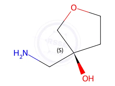 Chemical structure of (S)-3-(Aminomethyl)tetrahydrofuran-3-ol