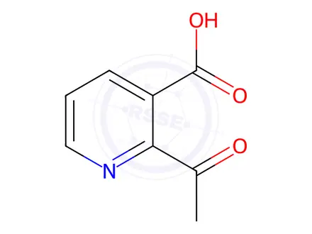 Chemical structure of 2-Acetonicotinicacid