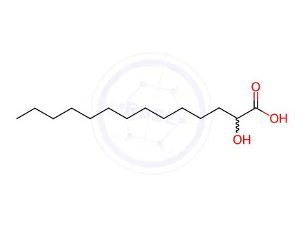 Chemical structure of D,L-α-Hydroxy Myristic Acid