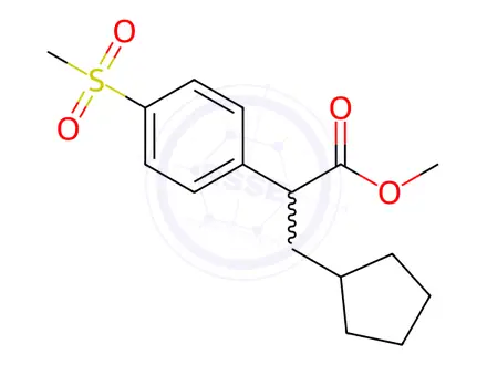 Chemical structure of 3-CYCLOPENTYL-2-(4-METHANESULFONYL-PHENYL)-PROPIONIC ACID METHYL ESTER