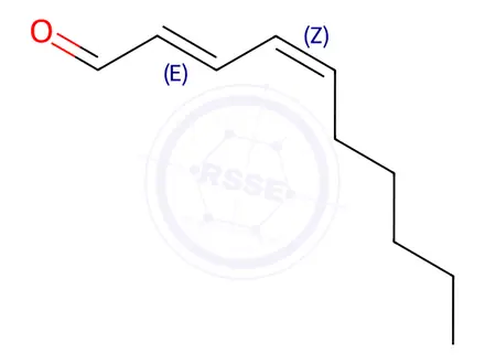 Chemical structure of (2E,4Z)-2,4-Decadienal