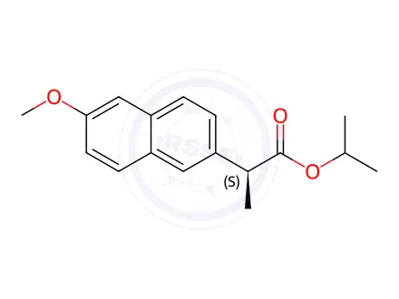 Chemical structure of (S)-Naproxen 2-Propyl Ester