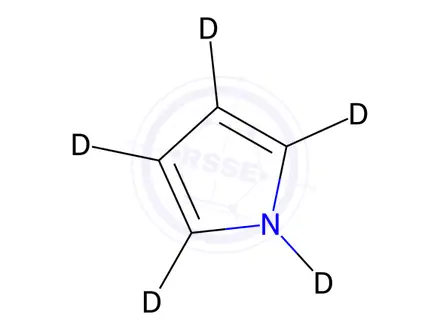 Chemical structure of Pyrrole-d5