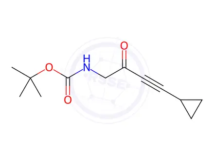 Chemical structure of tert-Butyl 4-cyclopropyl-2-oxo-3-butynylcarbamate