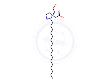 Chemical structure of disodium 1-(carboxymethyl)-2-heptadecyl-4,5-dihydro-1-(2-hydroxyethyl)-1H-imidazolium hydroxide